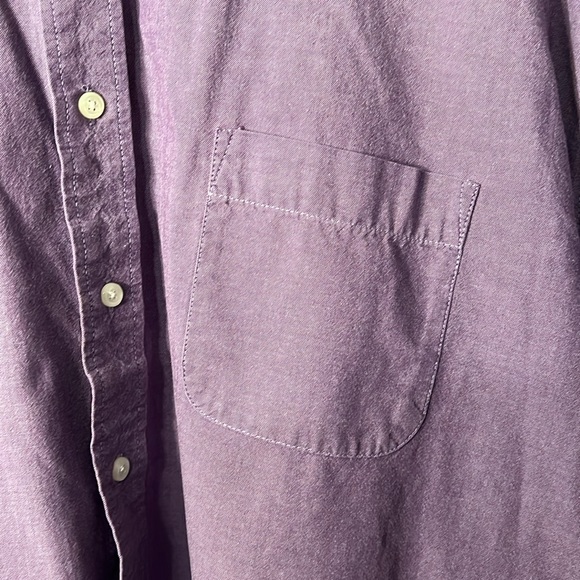 St. John’s Bay Men’s  Short Sleeve Button Down Shirt in Purple size XX-Large - Picture 2 of 9